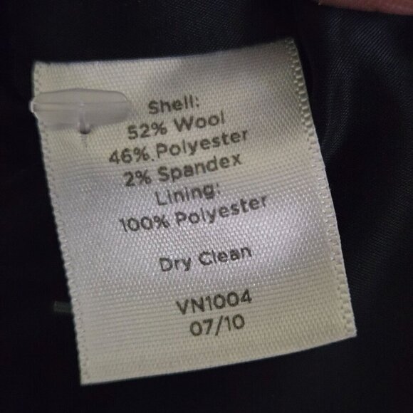 Talbots Black Watch Plaid Velvet Collar/ Buttons Peplum Back Wool Blend Size 4 - Picture 9 of 9